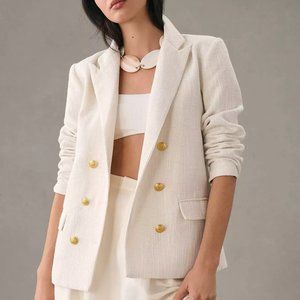 NWT BISHOP + YOUNG PARKER BLAZER - Ivory Tweed Blazer from Anthropologie